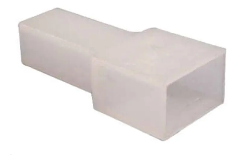 Protetor para terminal macho 6,3 mm em nylon natural