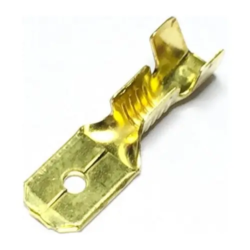 Terminal de latão macho tipo lâmina 6,3 mm