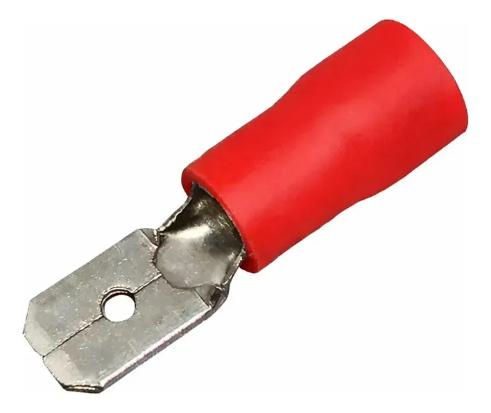 Terminal pré-isolado macho vermelho